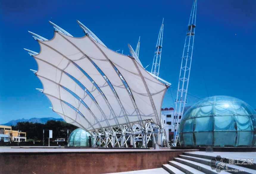 龙口车棚膜结构网架